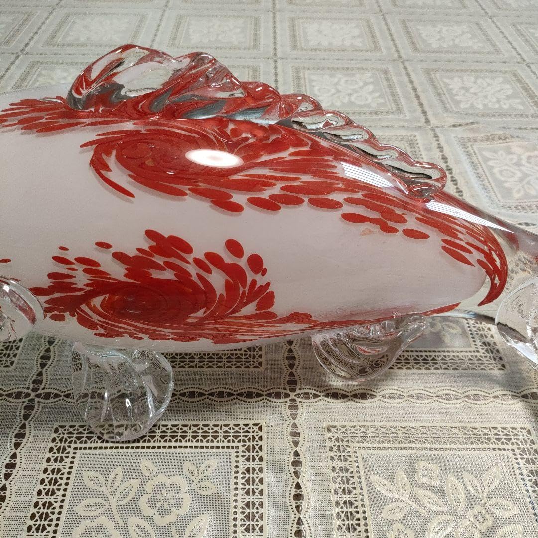 \"未使用\"　小樽北一硝子製『錦鯉』紅白 Amazon.co.jp: 小樽北一硝子製錦鯉紅白 : ホーム＆キッチン